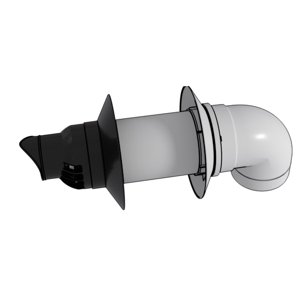 8.7" Condensing Horizontal Vent Termination, 3x5 Concentric Kit
